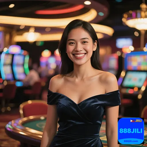 888jili female player casino