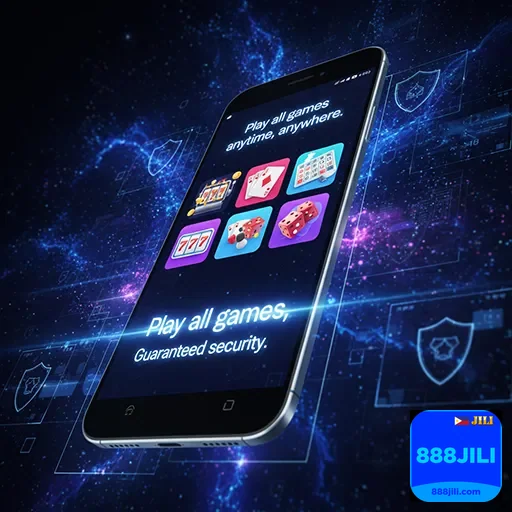 Mobile player enjoying casino games on 888jili app