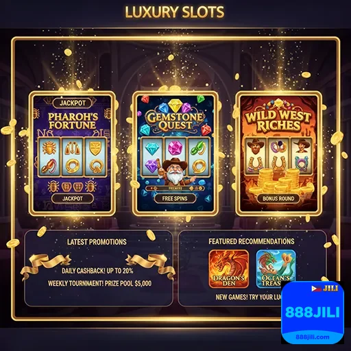 888jili luxury slots promotions